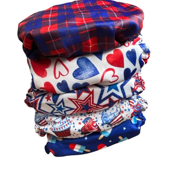 Mama Koala Other - NEW Mama Koala OS Cloth Diapers - Set of 5 - Red, Blue, White